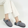 thumbnail image 2 of Ecetana Slippers for Women Fuzzy Slippers Memory Foam Anti-slip House Shoes, 2 of 5