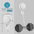 thumbnail image 3 of Powerful Suction Cup Hook 5KG, Plastic Vacuum Hook Bathrobe Towel Holder, 3 of 5