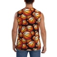 thumbnail image 4 of Balery Vintage Basketball Camisetas sin mangas para hombre, absorbe la humedad y protege contra el mal olor.-Medium, 4 of 7