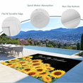 thumbnail image 3 of Sunflowers Outdoor Rug for Patio/Deck/Porch, Non-Slip Large Area Rug 5 x 7 Ft, Yellow Summer Botanical Elegant Pastoral Indoor Outdoor Rugs Washable Area Rugs, Reversible Camping Rug Carpet Runner, 3 of 8