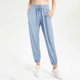 thumbnail image 4 of MKLEKYY Pantalones deportivos de verano para mujer, de seda helada, ligeros, con cordón ajustable, pernera ancha y elástico., 4 of 4