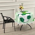 thumbnail image 6 of Coolnut St.Patrick's Day Round Tablecloth, St. Patrick's Day Hat and Football Round Table Cloth Water Resistant Spill Proof Large Table Cover for Family Gathering Dinner, Hotel, BBQ, 60", 6 of 7