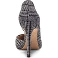 thumbnail image 3 of Jessica Simpson Prizma Black/White Cara Plaid Pointed Toe Slip on Stiletto Pumps (Black/White Cara Plaid, 8), 3 of 6