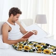 thumbnail image 5 of Rateoe Cute Cow Print Sunflower D Pattern Men’s Ultra-Soft Comfy Pajama Lounge Pants Sleepwear,Comfortable Lounge Wear,lightweight Pajamas, Casual Home Wear-Large, 5 of 6