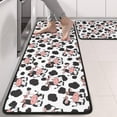 thumbnail image 2 of Kitchen Rugs Sets Of 2,White Cow Black Spot Pattern Anti Fatigue Kitchen Mat Rugs Non Slip Washable,Decorative Kitchen Floor Mats for Kitchen,Sink,Laundry,17"x47"+17"x47", 2 of 5
