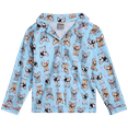 thumbnail image 5 of Sweet & Sassy Girls' Flannel Fleece Pajamas - 4 Piece Long Sleeve Button Down Shirt and Pants Sleepwear Pants Set (7-16), 5 of 7