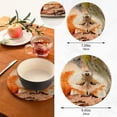 thumbnail image 3 of SKYSONIC Fox Watercolor Autumn Pot Holders Trivets, 2 Pcs Heat Resistant Trivets,Fall Animals Forest Cotton Thread Weave Mats for Hot Pads Pans Pot Bowl Teapot for Kitchen Decor, 3 of 6