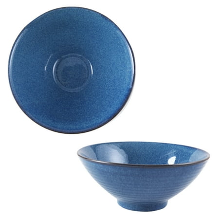 

Qeeadeea Ceramic Ramen Bowls Set Of 2 Colorful Large Soup Bowls Pasta Salad Bowls Large Serving Bowls Porcelain-blue-1000ml 35oz