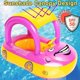 thumbnail image 2 of Flotador inflable para piscina con dosel para bebé, con forma de coche, para bebés, barco flotante con parasol, asiento de seguridad para niños pequeños, anillo de natación, piscina, flotadores de primavera, verano, playa, juegos al aire libre (rosa) Sailing Electrónica, 2 of 6