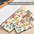 thumbnail image 5 of SKYSONIC Palm Tree Pineapple Kitchen Rugs Set of 2, Flip Flop Swimsuits Floor Runner Area Rug Washable Carpet Mat Perfect for Living Room Bedroom Entryway, 5 of 7