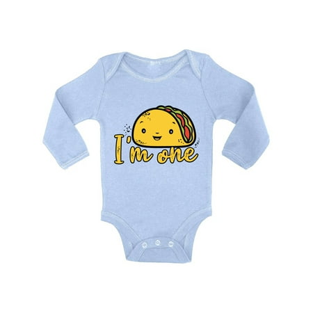

1st Birthday Outfits - Cute Baby Boy Baby Girl Shirt - Taco Bodysuit