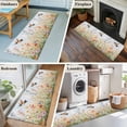 thumbnail image 5 of Runner Rugs 2x6 Ft, Spring Floral Non Slip Area Rugs for Kitchen Bedroom Entryway, Hummingbird Summer Botanical Watercolor Washable Carpet Runner Rug Floor Mats for Bedroom Home Decor, 5 of 9