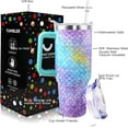 thumbnail image 2 of Mermaid Cup 40 oz Tumbler with Handle and Straw Lid Leak Proof, Mermaid Coffee Travel Mug Gifts for Women Girl Daughter Best Friend Sister Mothers Day Gifts for Mom, 2 of 5