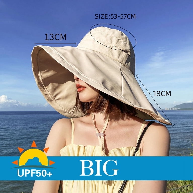 UPF 50+ Waterproof Bucket Hat with High Ponytail Hole for Outdoor Activities Beach Sun Hats for Women UV Protection with High Ponytail  main image 4