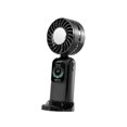 thumbnail image 4 of Ventilador de mano pequeño con ruido de pantalla LED bajo 35dB Cargo USB práctico 100 Ventilador personal de velocidad ajustable para el estado físico negro, 4 of 8