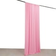 thumbnail image 3 of Efavormart Pink 4-Way Stretch Spandex Drapery Panel with Rod Pockets, Photography Backdrop Curtain - 5ftx10ft, 3 of 9