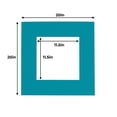 thumbnail image 3 of Teal Acid Free 20x20 Picture Frame Mats with White Core Bevel Cut for 12x12 Pictures - Fits 20x20, 3 of 4