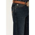 thumbnail image 4 of Rock & Roll Denim Men's Hooey By And Double Barrel Dark Vintage Wash Relaxed Dark Wash 32W x 36L  US, 4 of 4
