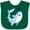 Green, variant on Inktastic Hi Cute Shark Boys or Girls Baby Bib