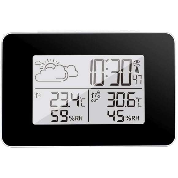 Wireless Weather Station Digital Weather Station Indoor and Outdoor Weather Station Forecast Thermometer Sensor Clock Home Hygrometer