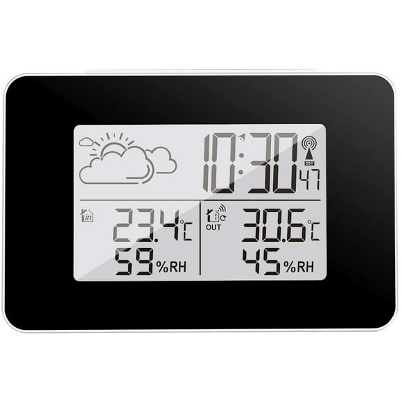 Wireless Weather Station Digital Weather Station Indoor and Outdoor Weather Station Forecast Thermometer Sensor Clock Home Hygrometer