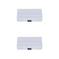 thumbnail image 3 of Advancent Caja de almacenamiento transparente para pesca con rejilla 8/10/15, organizador de anzuelo transparente, contenedor de joyería portátil ligero Type1 NO1 Advancent CBP087078, 3 of 5