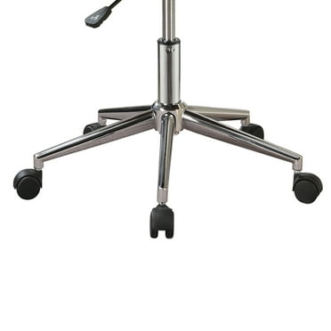 Benjara Contemporary Small Back Home Office Chair, Beige/Walnut-Color:Beige/Walnut