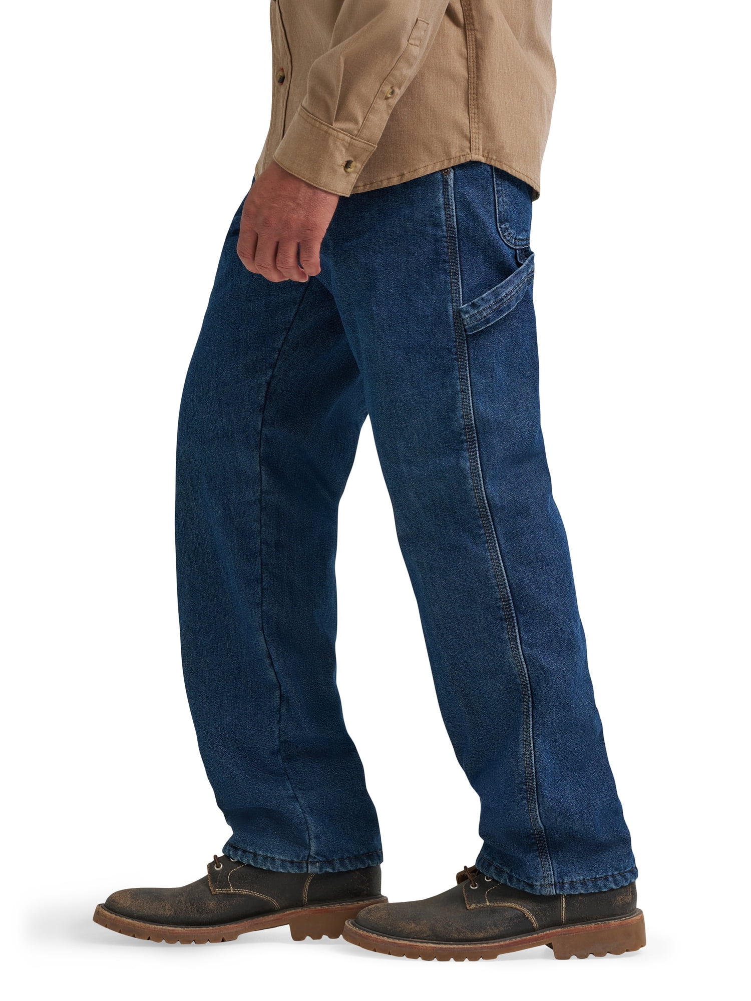 Wrangler Men's and Big Men's Relaxed Fit Fleece Lined Cargo Pant