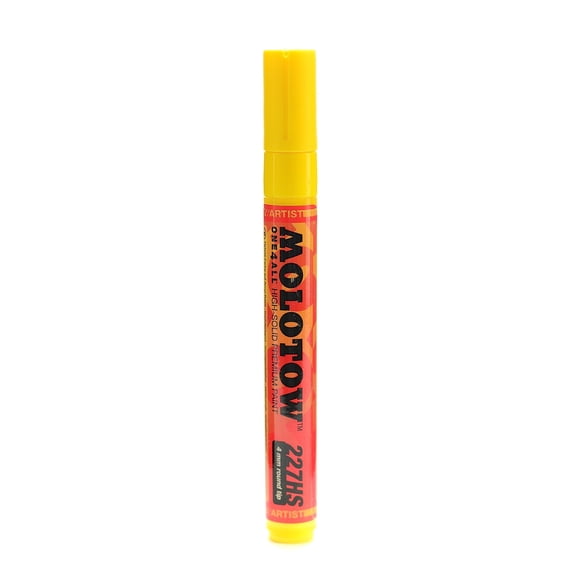 One4All Acrylic Paint Markers 4 mm, zinc yellow, 006 (pack of 3)