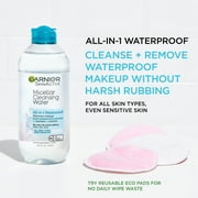 Garnier SkinActive Micellar Cleansing Water All in 1 Waterproof Makeup Remover, Face Cleanser, 13.5 fl oz