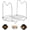 7.7 inch with handles, variant on Steamer Rack Trivet with Handles Compatible with Pot Accessories 6 Qt 8 Quart, Cooker Trivet Wire Steam Rack, for Lifting out Whatever Delicious Meats & Veggies You Cook