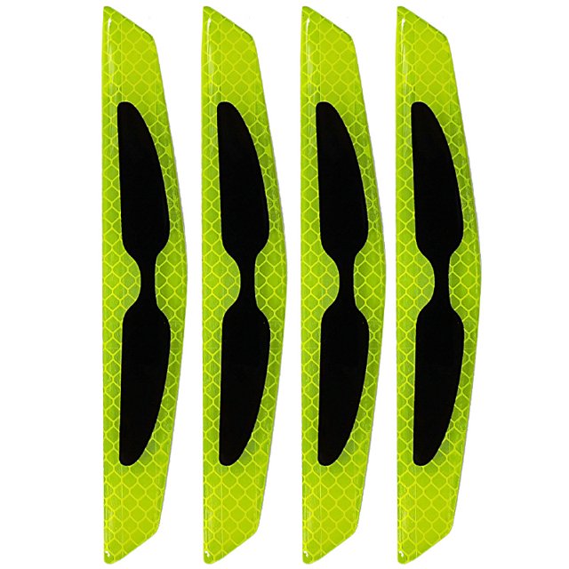 Pegatinas decorativas reflectantes para coche, patrón de fibra de carbono, puerta, cuenco, espejo retrovisor, rueda, ceja, parachoques, parachoques