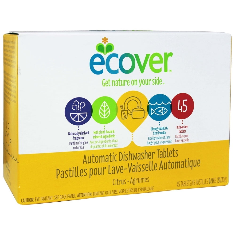 Ecover Automatic Dishwasher Tablets 45 Loads Citrus 31.7 oz