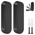 thumbnail image 1 of Ganchos de pared plegables HLZQPFJW de aleación de zinc, 2 piezas, negro, 1 of 8