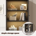 thumbnail image 4 of IDEALSOUL Black Bookcase, 4 of 5