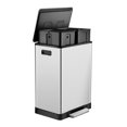 thumbnail image 1 of ToiletTree Products Poubelle à Double Compartiment en Acier Inoxydable de 16 Gallons, 1 of 12