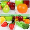 thumbnail image 3 of 21 Pcs Fake Fruits, Artificial Fruits, Simulation Fruit Set for Home Decor, Assorted Fruit Models, Faux Apples Grapes Banabas Strawberries for Photography Props, Table Decor, 3 of 5