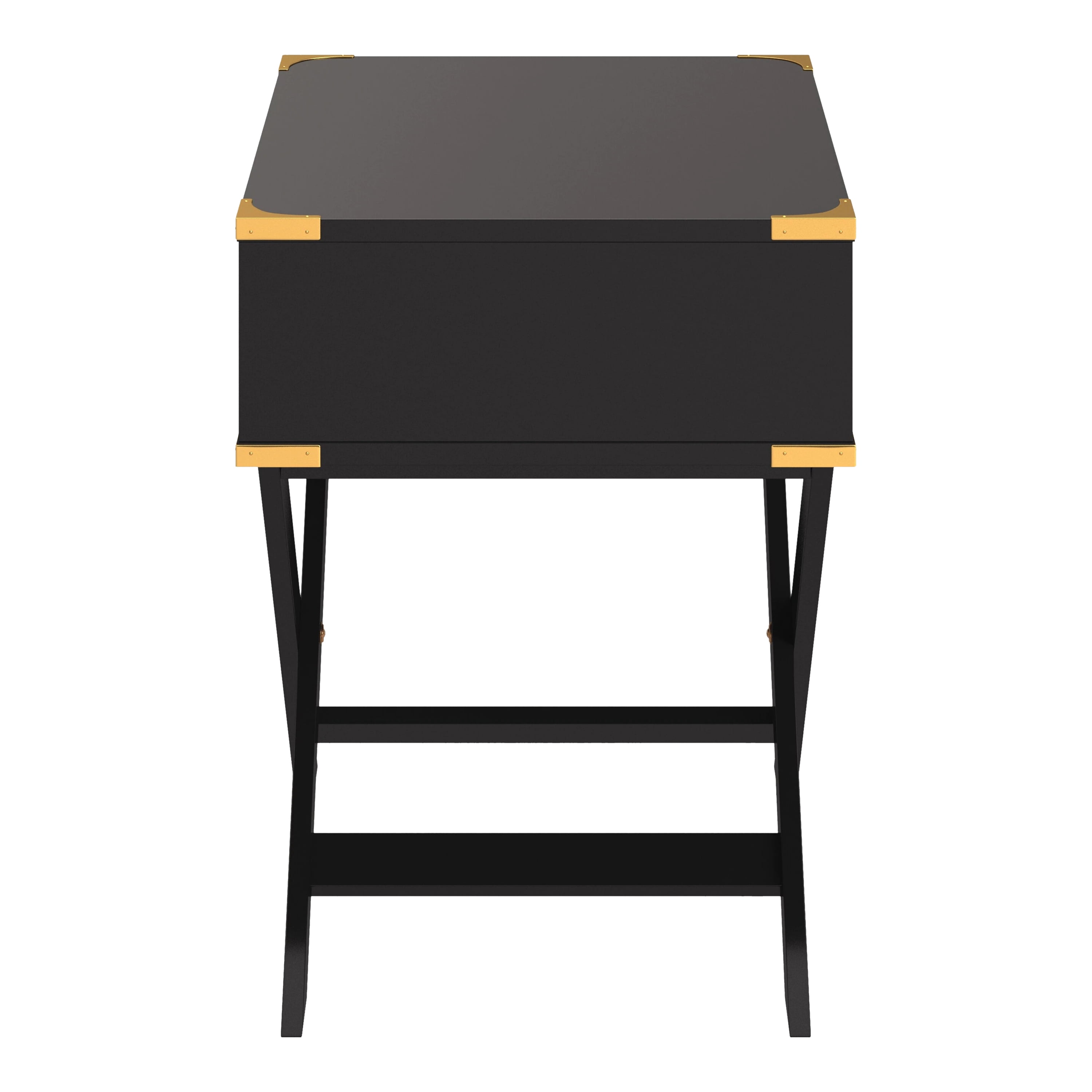 Furniture of America Sienna 1-Drawer Wood Black End Table