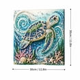 thumbnail image 3 of Sea Turtle Pearl Diamond Art Kit, Ocean Animal Diamond Painting with Pearl Rhinestones, 11.8 in DIY Home Decor Craft for Adults, 3 of 4