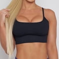 thumbnail image 3 of Women Padded Yoga Bra Fitness Gym Crop Top Seamless Yoga Top Workout Bras, 3 of 18