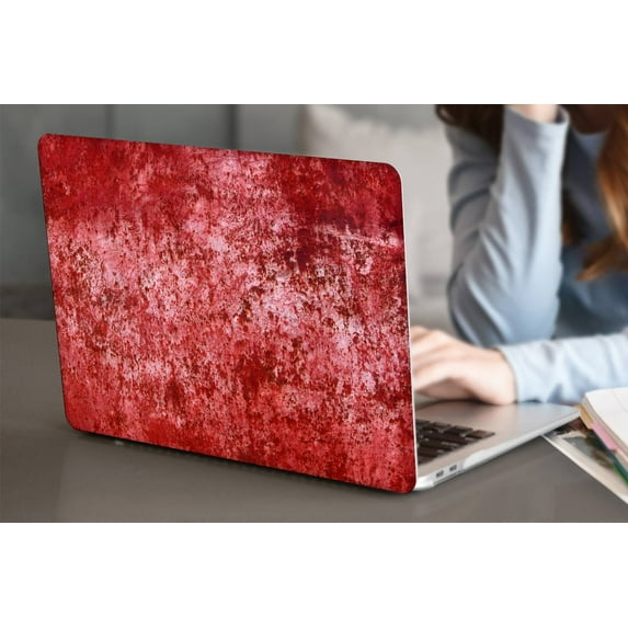 KSK KAISHEK Hard Shell for MacBook Pro 14 inchs with XDR Display Touch ID Type C + Black Keyboard Cover Model: M2 A2779 & A2442 M1 (Red series 0602)