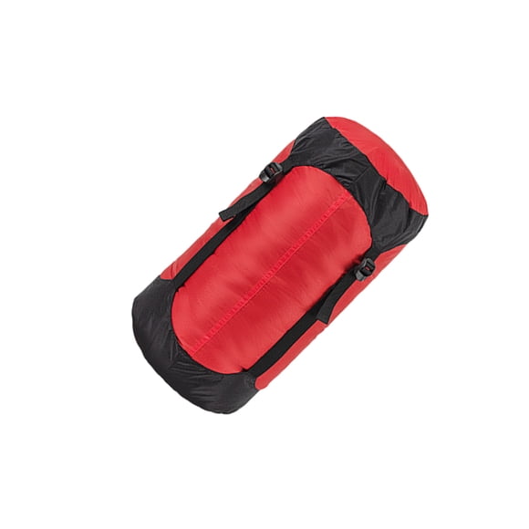 Eigraketly Bolsa de compresión con cordón de nailon, bolsa de material de viaje, almacenamiento al aire libre, equipo de ahorro de espacio, Ropa Deportiva, Zapatos Rojo/XL
