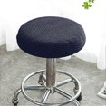 thumbnail image 3 of Chair Slipcover Elastic Stretchable Polyester Round Washable Stool Cushion For Home, 3 of 5