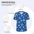 thumbnail image 5 of Rocae Airplanes in the Sky for Breathable Men's Baseball T-Shirt Fashionable Casual Baseball Jersey, Moisture-wicking Sportswear XX-Large, 5 of 9