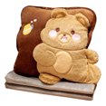 thumbnail image 2 of Almohada con guantes cálidos multifuncionales tres en uno para un uso cómodo en la oficina, almohadilla para dormir por la tarde y manta de franela, 2 of 6