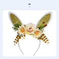 thumbnail image 3 of Abbraccia Diadema orejas de liebre animada, cinta de pelo festiva, tela, para niños y adultos, estilo urbano, 3 of 6