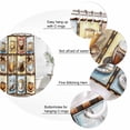 thumbnail image 3 of Coffee Bathroom Shower Curtains with 12 Hooks Polyester Waterproof Shower Curtain for Stalls and Bathtubs Vintage Farmhouse Funny Cartoon Cup Plaid Decorative Bathroom Privacy Curtain 36x72 Inches, 3 of 7