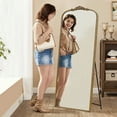 thumbnail image 4 of Antique Vintage Gold Baroque Full Length Floor Mirror, 71"x30" Ornate Full Body Mirror in REINFORCED GLASS, Free Standing, Wall-mounted and Leaning Against the Wall, for Bedroom, Living Room, 4 of 7