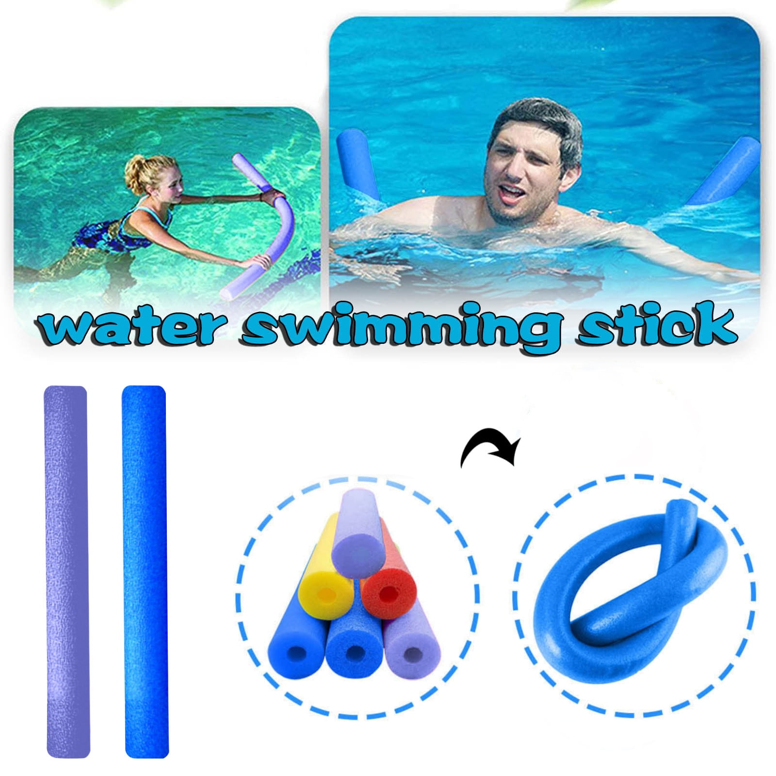 Buy Randolph 2PCS Swimming Foam Stick Helps Buoyancy Surface Rod Water
