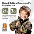 thumbnail image 2 of 2 pcs Rechargeable Walkie Talkies compatible with Children, Two-Way Radio with Flashlight and Compass, 100 Meters Range, 2 of 5